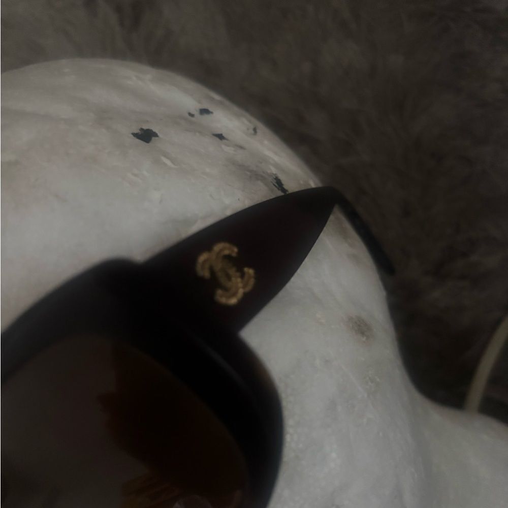 Chanel logo dress glasses vintage gold cc sunglasses accessory eyewear
